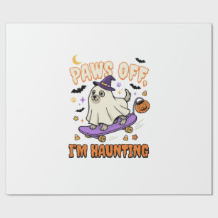 Gruseliger Halloween-Hund-Skate-Ride Geschenkpapier