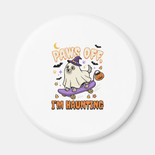 Gruseliger Halloween-Hund-Skate-Ride Magnet