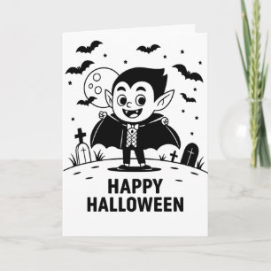 Gruseliger Halloween Karte