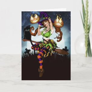 Gruseliger Halloween Karte