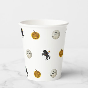 Gruseliger Halloween-Kopfjäger-Kaffeebecher Pappbecher