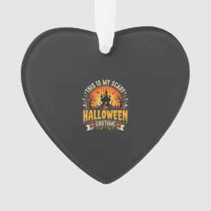 Gruseliger Halloween-Kostüm-Vektor-Design Ornament