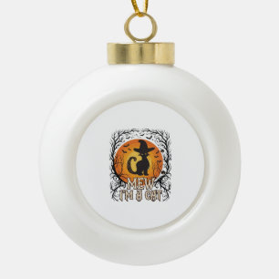 Gruseliger Halloween-Kürbis Gruselige Nacht Geist  Keramik Kugel-Ornament