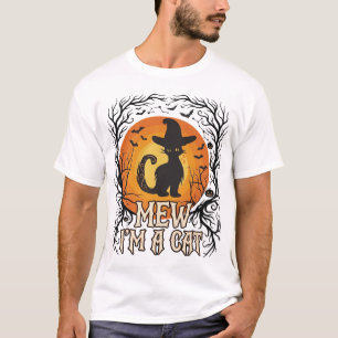 Gruseliger Halloween-Kürbis Spuknacht Geist Silhou T-Shirt