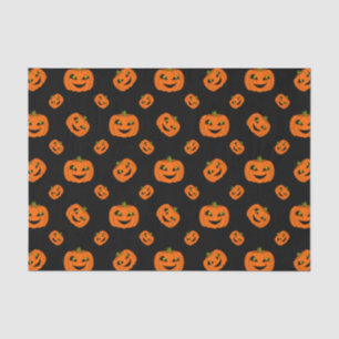 Gruseliger Halloween-Kürbis-Wiederholungsmuster au Seidenpapier
