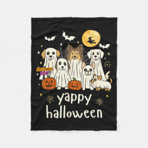 Gruseliger Halloween lustiger Hund Geister Hallowe Fleecedecke