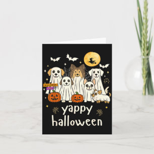 Gruseliger Halloween lustiger Hund Geister Hallowe Karte