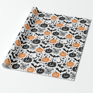 Gruseliger Halloween-Nahtloser Muster Geschenkpapier
