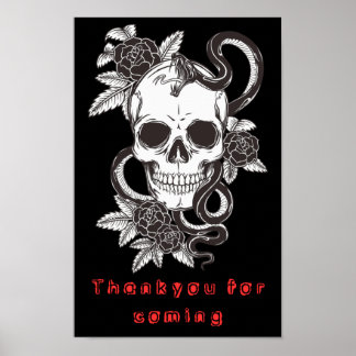 🩸👻Gruseliger Halloween-Plakat Poster