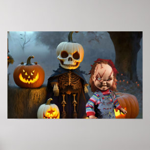 Gruseliger Halloween. Poster