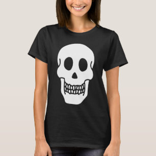 Gruseliger Halloween-Skelett-Schädel-Gesicht-Kostü T-Shirt