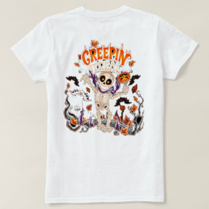 Gruseliger Halloween-Skelett T-Shirt