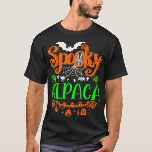 Gruseliger Halloween-Tier-Alpaka-Geschenkidee T-Shirt