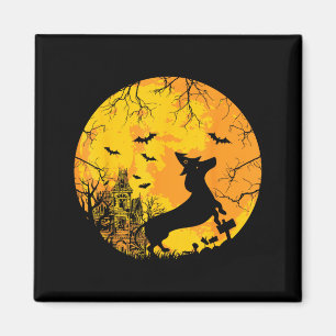Gruseliger Halloween-Tier-Hunderasse Dachshund Magnet