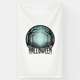 Gruseliger Halloween-Wald im Vintage-Stil_1 Banner