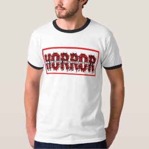 Gruseliger Horror-Schädel-Text-T-Shirt – Spuk-Goti T-Shirt