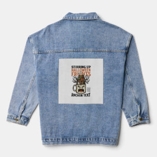 Gruseliger Kaffee Halloween Verfluchte Tasse Grafi Jeansjacke