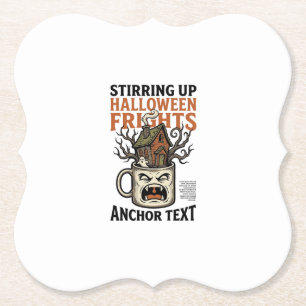 Gruseliger Kaffee Halloween Verfluchter Tassen Gra Untersetzer
