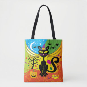 Gruseliger Katzenwind Tasche