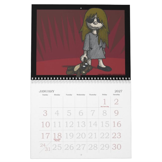 Gruseliger Kinderkalender Kalender (Jan 2027)