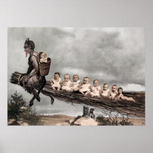 Gruseliger Krampus Poster