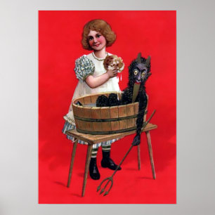 Gruseliger Krampus Poster