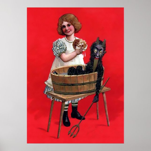 Gruseliger Krampus Poster (Vorne)