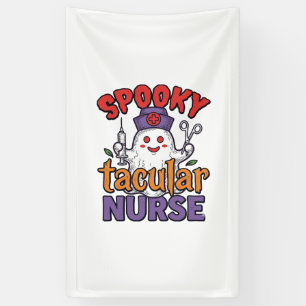 Gruseliger Krankenpfleger Halloween-Geist Shirt De Banner