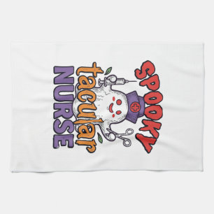 Gruseliger Krankenpfleger Halloween-Geist-Shirt-De Geschirrtuch