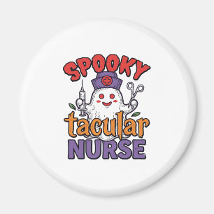 Gruseliger Krankenpfleger Halloween-Geist Shirt De Magnet