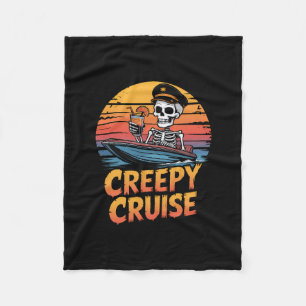 Gruseliger Kreuzfahrt Retro Stingray Halloween Url Fleecedecke
