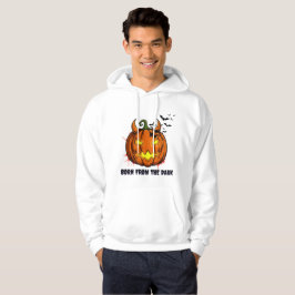 Gruseliger Kürbis Halloween Hoodie - Fledermäuse