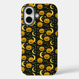 Gruseliger Kürbis-Jack-O'-Lantern iPhone 16 Hülle