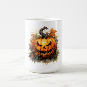 Gruseliger Kürbislaterne Kaffeetasse