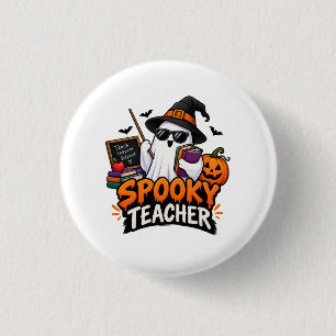 Gruseliger Lehrer Halloween Button