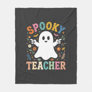 Gruseliger Lehrer Süßer Geist Halloween-Design_1 Fleecedecke