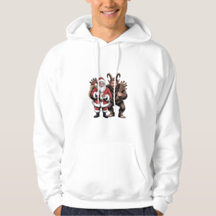 Gruseliger lustiger Horror-Weihnachtsmann Krampus  Hoodie