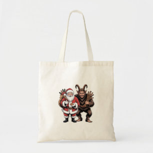 Gruseliger lustiger Horror-Weihnachtsmann Krampus Tragetasche