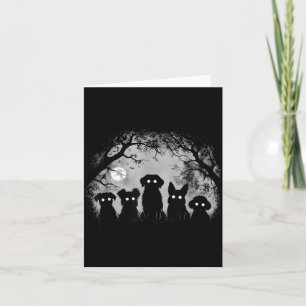 Gruseliger Lustiger Unheimlicher Hund Alt Goth Gru Karte