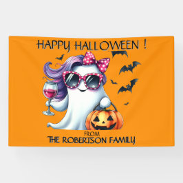 Gruseliger Mädchen-Geist Halloween  Banner