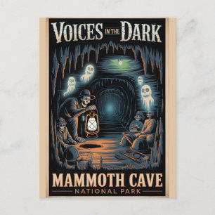Gruseliger Mammoth Cave National Park Poster Postkarte