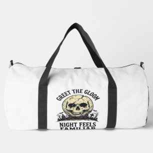 Gruseliger Mond-Schädel-Halloween-Grafik-Shirt_1 Duffle Bag