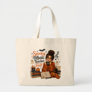 Gruseliger Musiklehrer-Treibstoff Halloween-Tasche Jumbo Stoffbeutel