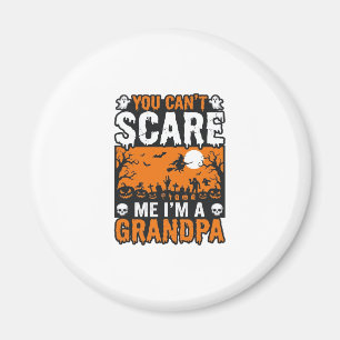 Gruseliger Opa Vintage Halloween-Shirt-Design_1 Magnet