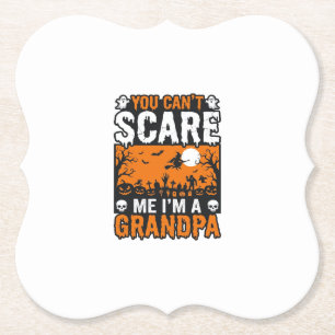 Gruseliger Opa Vintage Halloween-Shirt-Design_1 Untersetzer