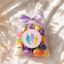 Gruseliger Pastellfarben-Cute-Halloween-Geist