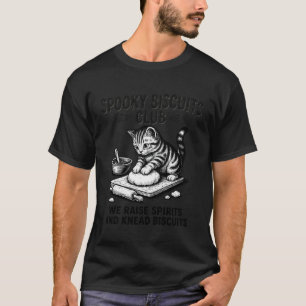 Gruseliger Plätzchen-Club-Katze, Lustiger Hallowee T-Shirt