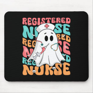 Gruseliger registrierter Krankenpfleger-Geist Rn l Mousepad
