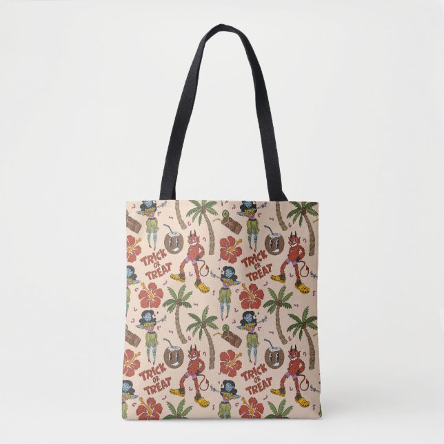 Gruseliger Retro-Luau Tasche (Vorderseite)