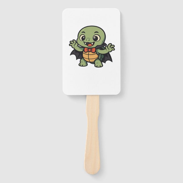 Gruseliger Schildkröten-Vampir-Halloween-Oversized Fächer (Vorderseite)